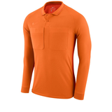 Maillot d’arbitre Nike Dry Referee manches longues orange (AA0736-806) – vue de face, modèle présenté sans le marquage Coupe de Paris