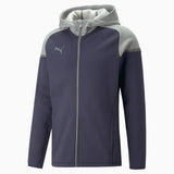 Veste à capuche Puma teamCUP Casuals marine – vue de face