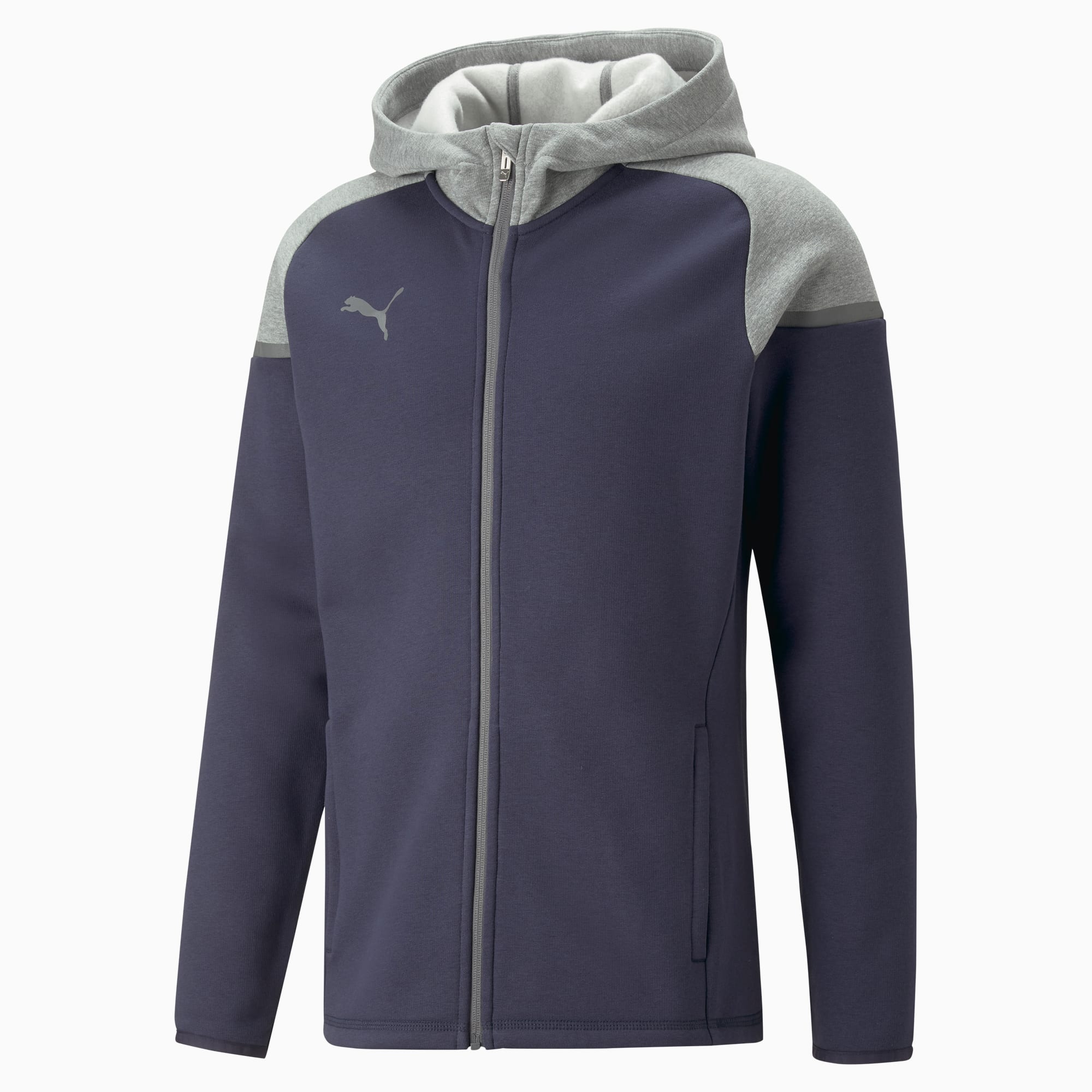 Veste à capuche Puma teamCUP Casuals marine – vue de face