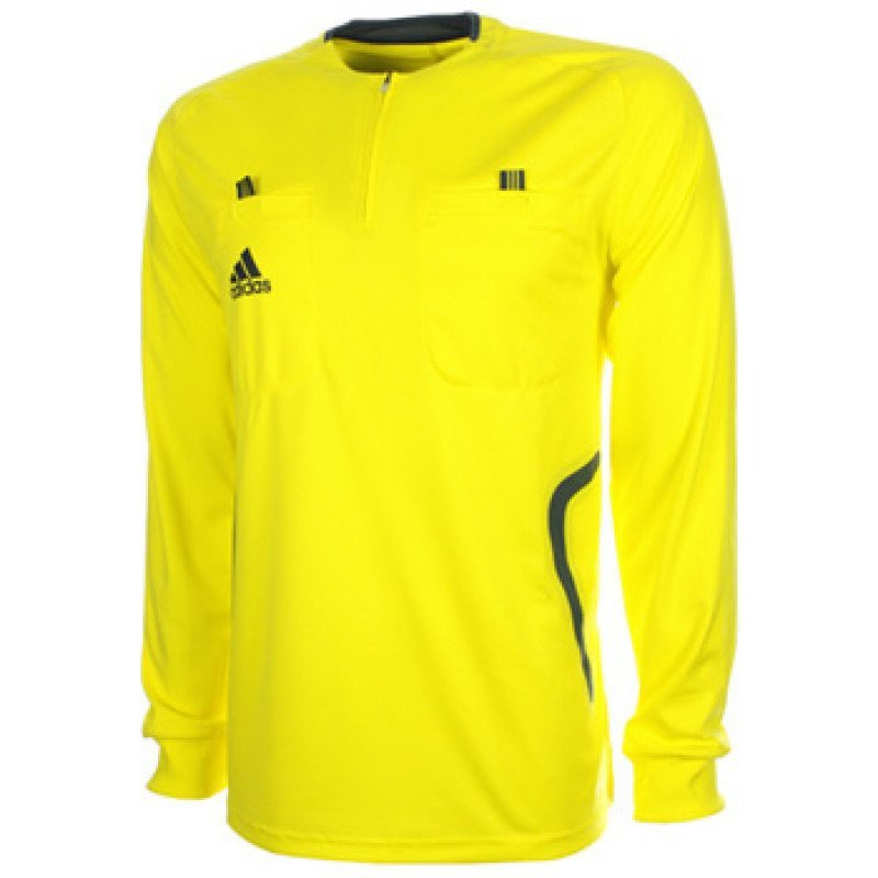 Maillot d’arbitre adidas Referee manches longues jaune/gris
